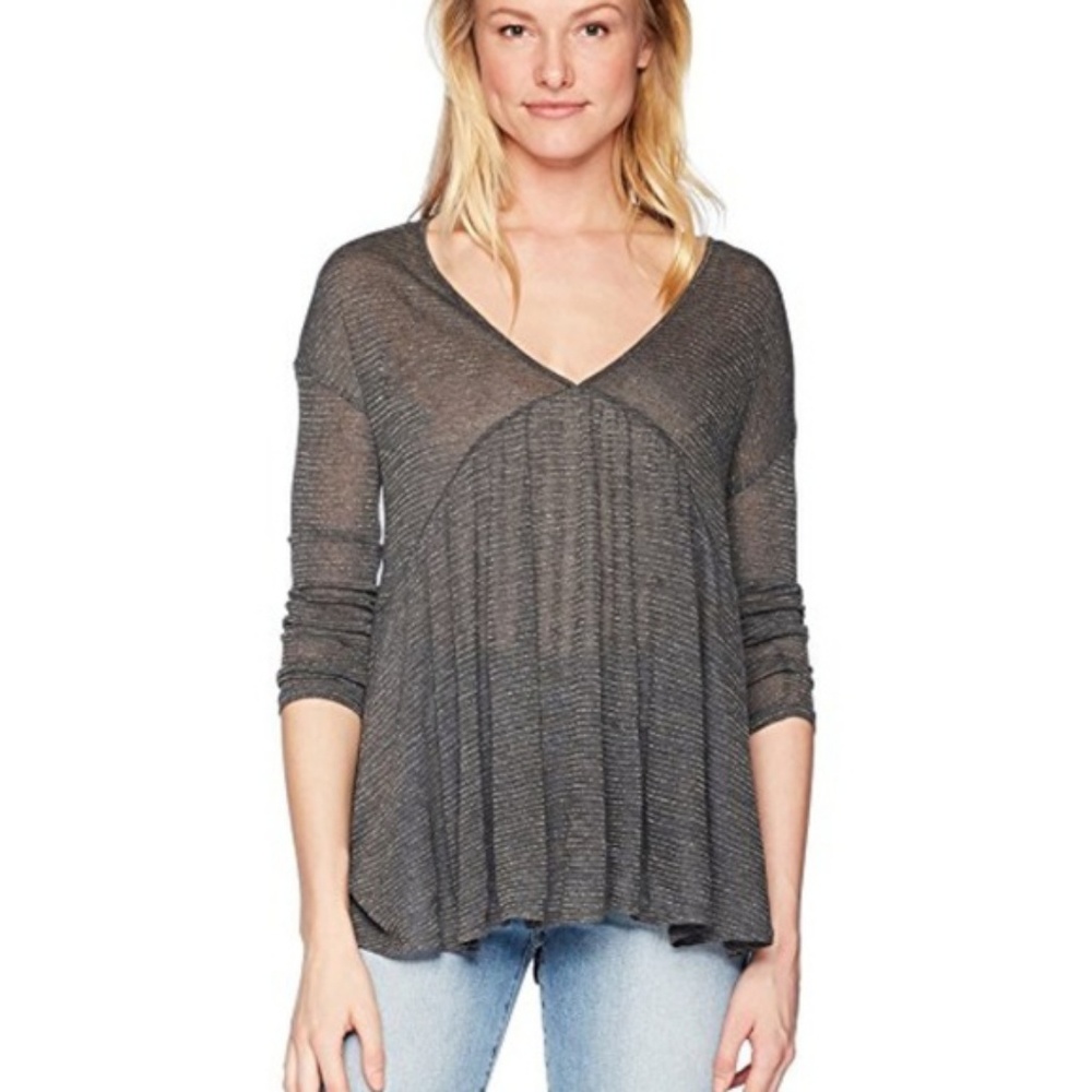 Lucky Brand Metallic Swing Top